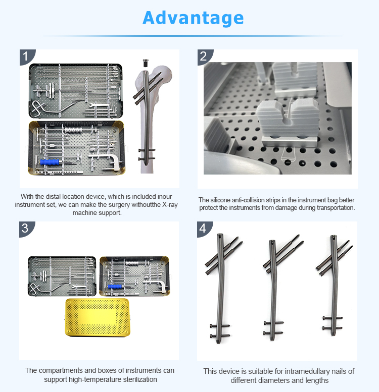 Gamma Nail Instruments Set | OEM & ODM Orthopedic Surgical Tools | Factory Direct High-Precision Intramedullary Nail System Gamma Nail Instruments Set | OEM & ODM Orthopedic Surgical Tools | Factory Direct High-Precision Intramedullary Nail System