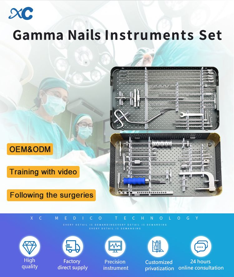 Gamma Nail Instruments Set | OEM & ODM Orthopedic Surgical Tools | Factory Direct High-Precision Intramedullary Nail System Gamma Nail Instruments Set | OEM & ODM Orthopedic Surgical Tools | Factory Direct High-Precision Intramedullary Nail System