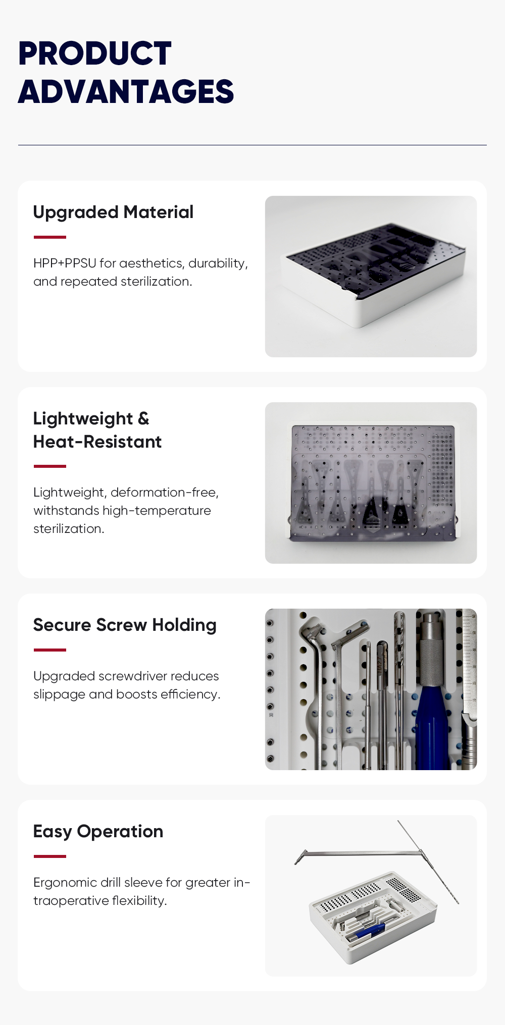3 Distal Radius Instrument Set - XC Medico
