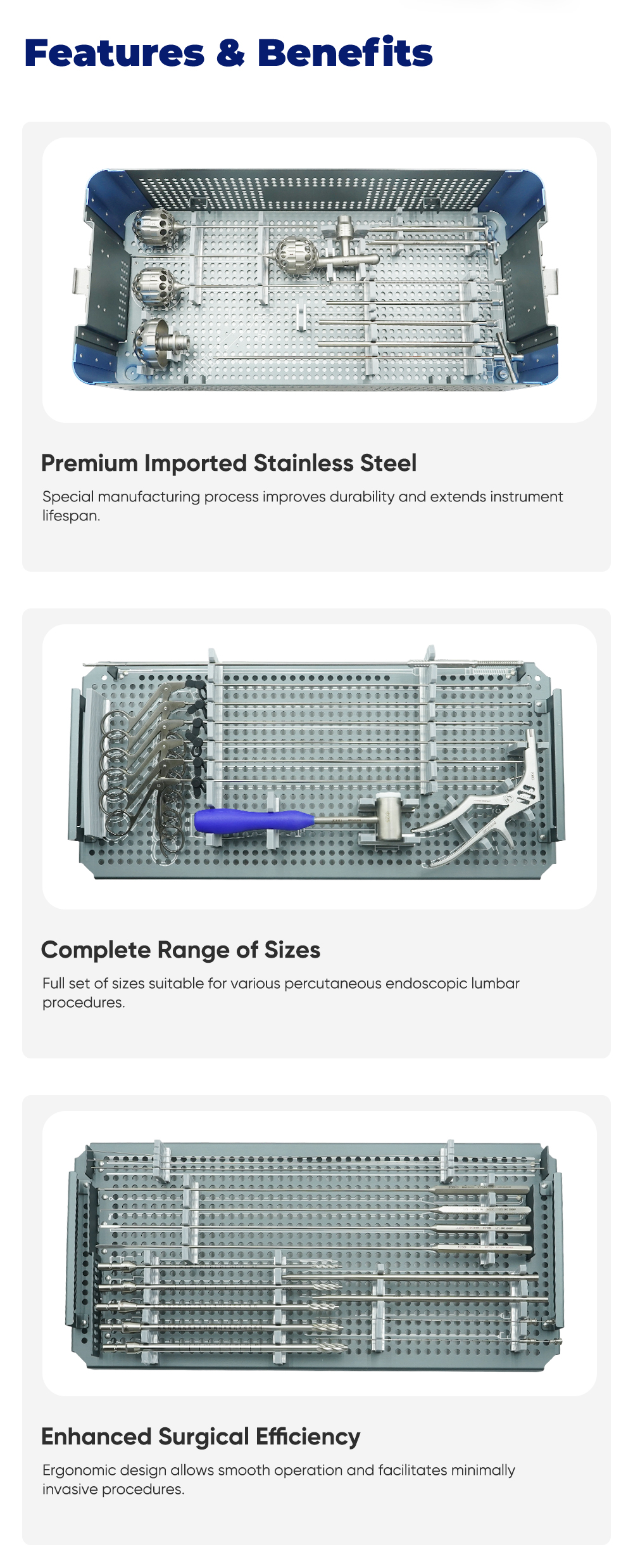 Spine Transformational Endoscopic Instrument Set - Buy Product on XC Medico