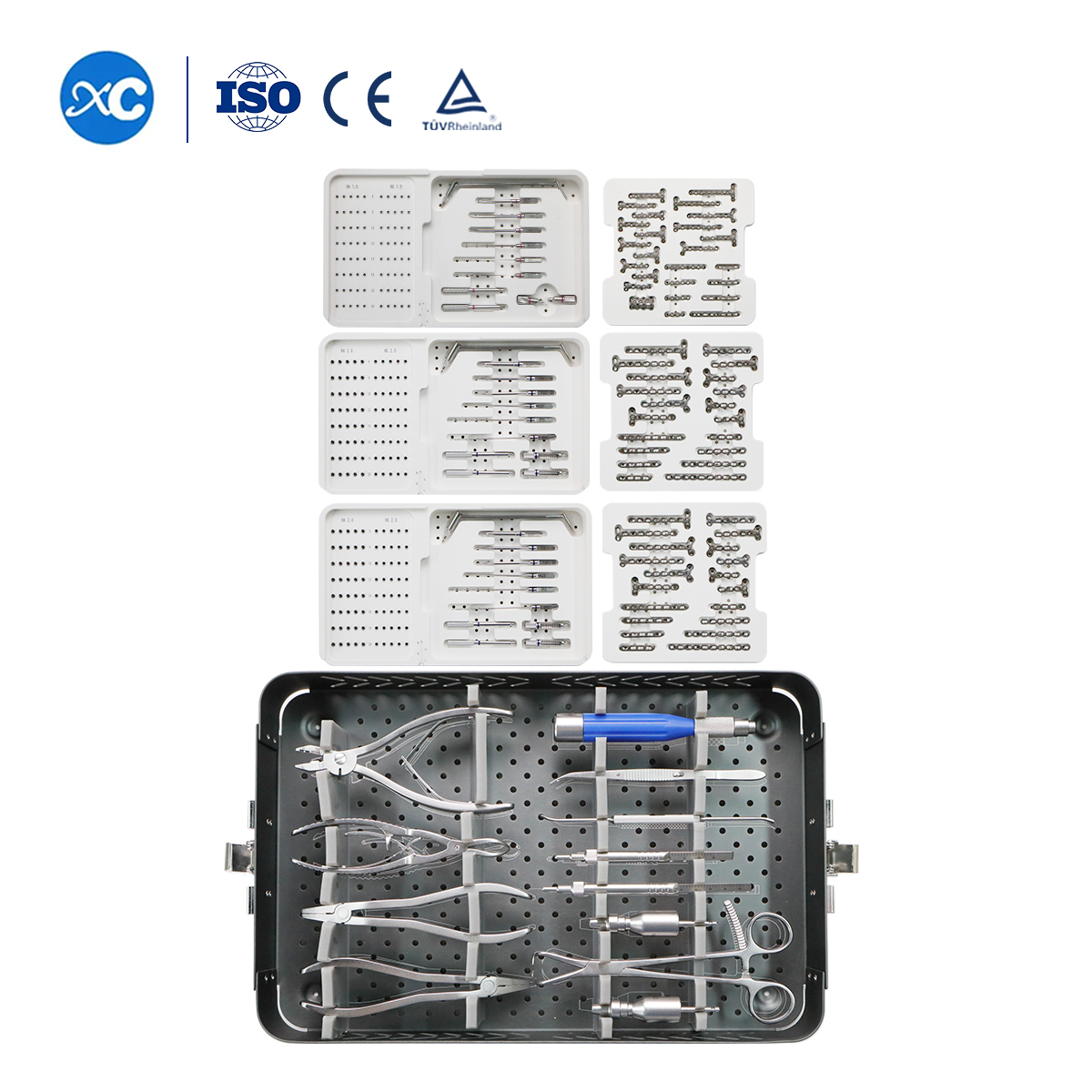 1.5/2.0/2.4mm Micro Fragment Locking Instrument Set - XC Medico