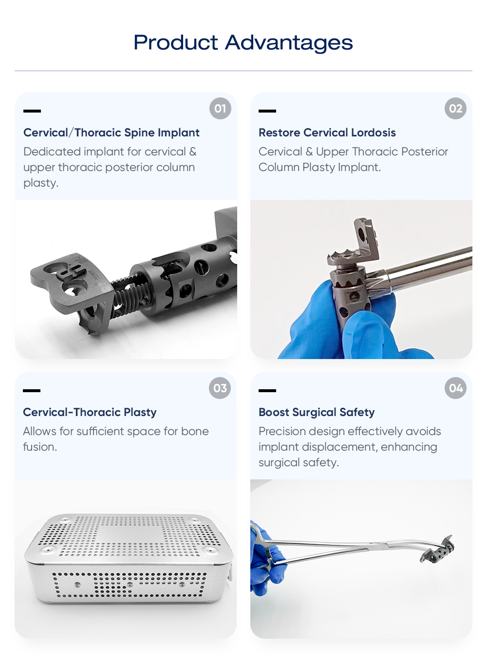 Expandable Titanium Cage II Instrument Set | Cervical Spine Posterior Plasty Kit | XC Medico