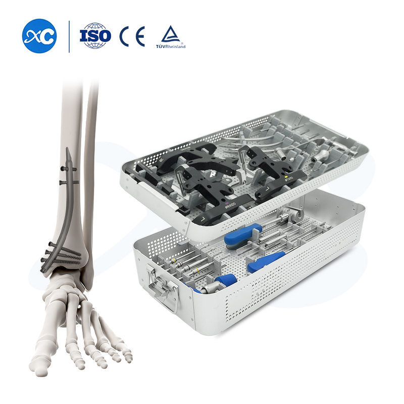 Retrograde Tibial Nail Instrument Set | Distal Tibia Fracture Fixation Kit | XC Medico