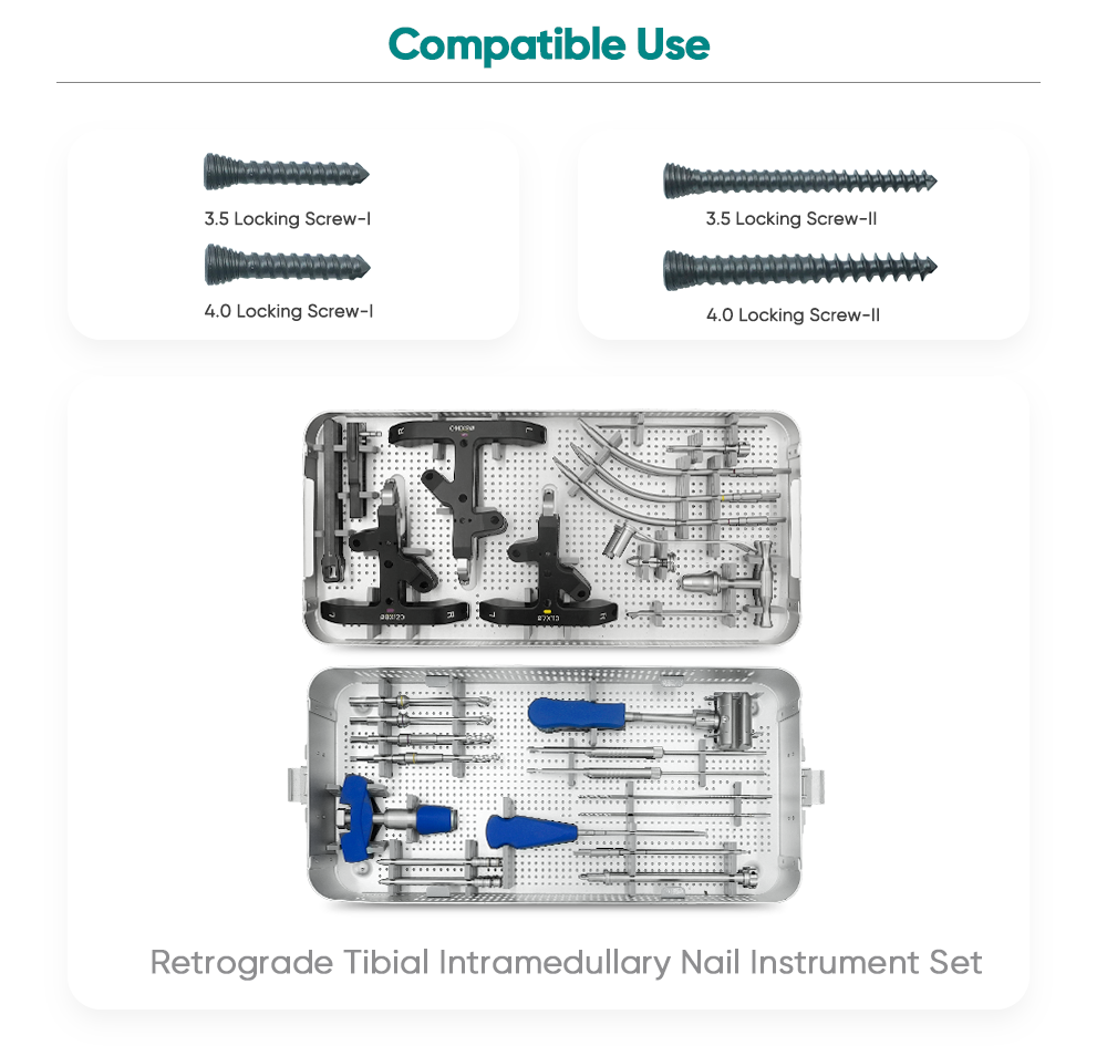Distal Tibial Nail | Retrograde Intramedullary Fixation System | XC Medico Orthopedics
