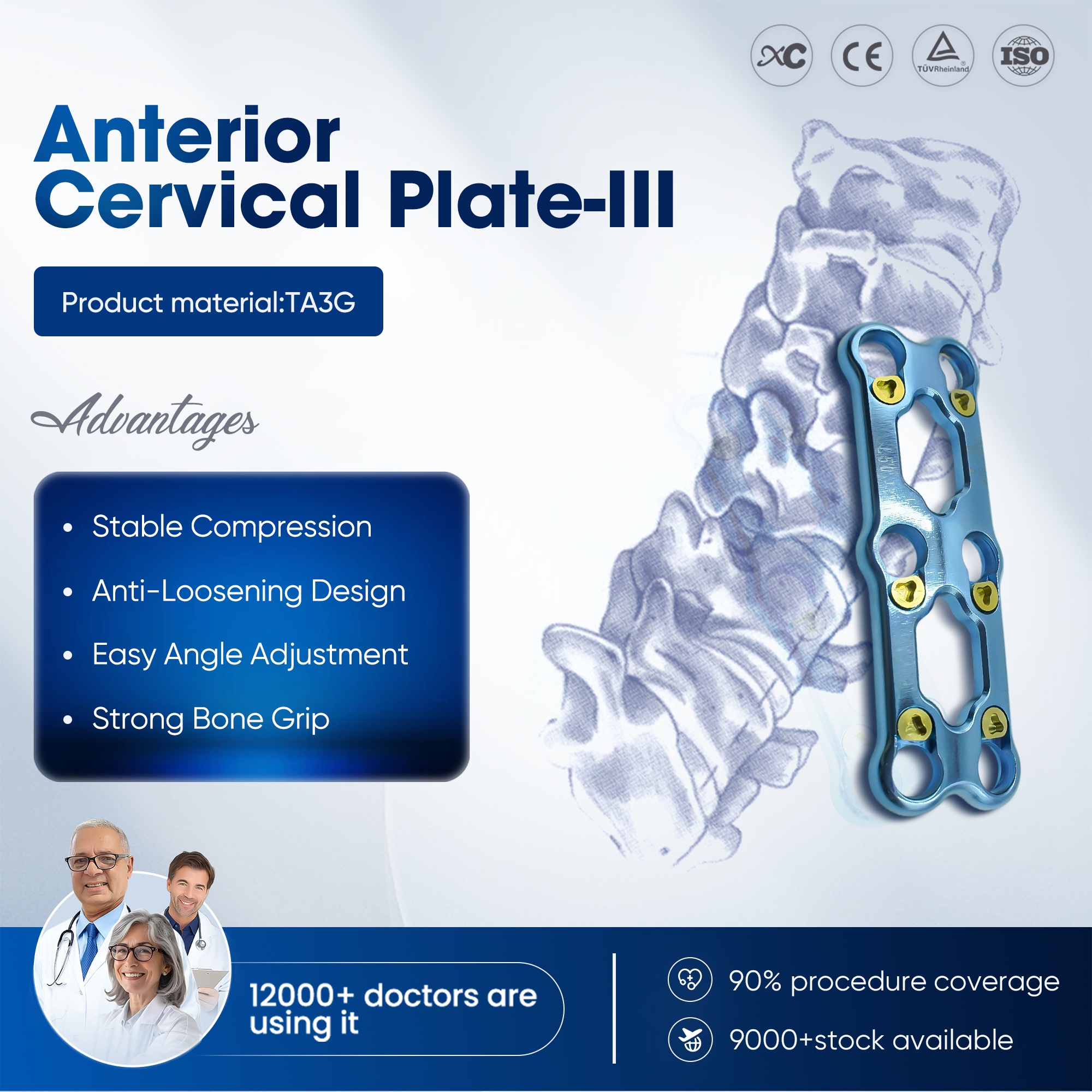 Anterior Cervical Plate-III - Buy Product on XC Medico