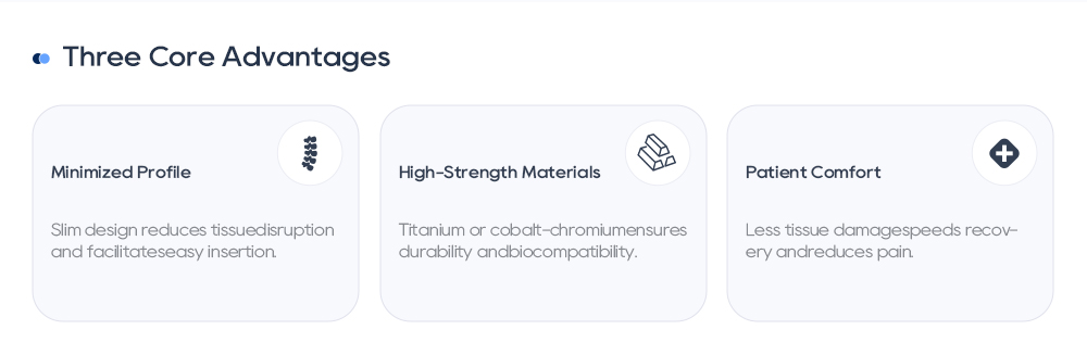 Core Advantages of MisFix Spinal Implants: Minimized Profile, High-Strength Titanium, and Patient Comfort