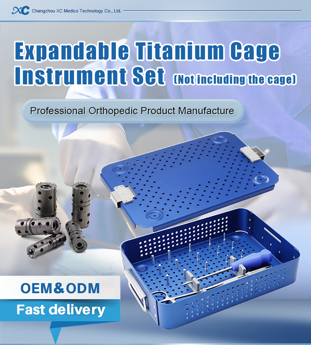 Expandable Titanium Cage Instrument Set | Spinal Corpectomy & VBR Tools | XC Medico
