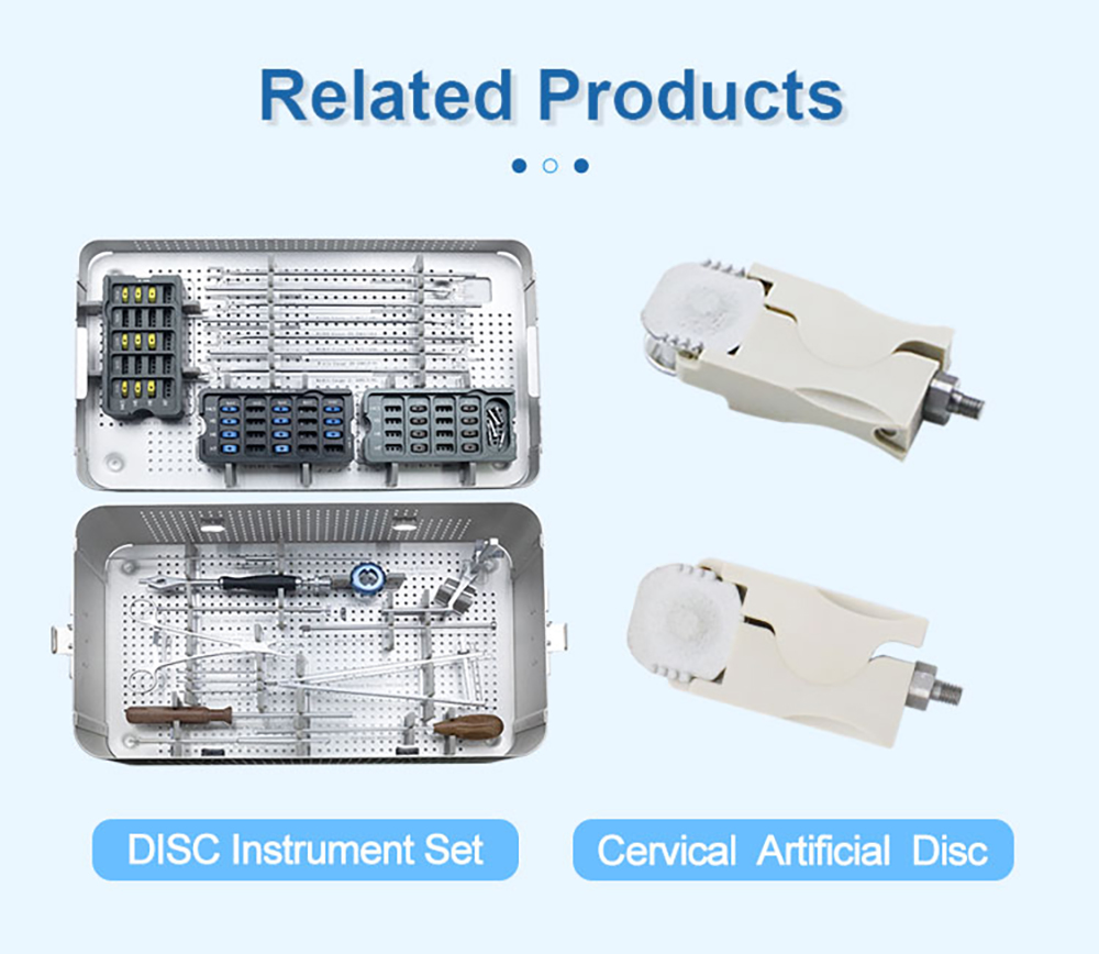 Artificial Cervical Disc Instrument Set | Total Disc Replacement (TDR) Kit | XC Medico
