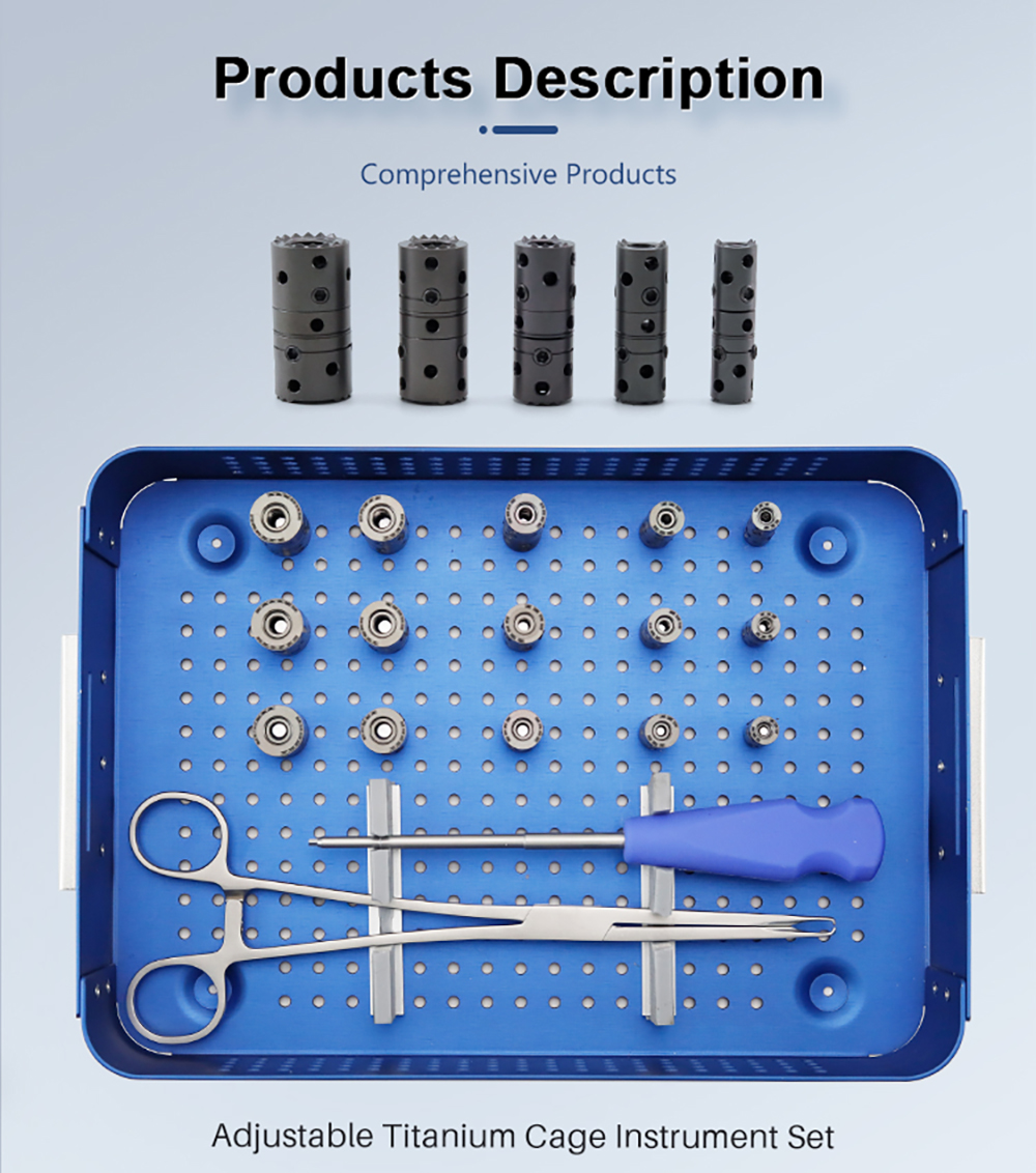 Expandable Titanium Cage Instrument Set | Spinal Corpectomy & VBR Tools | XC Medico