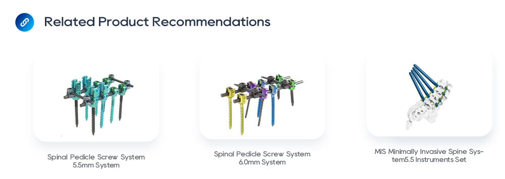 Minimally Invasive Spine Surgery Kyphoplasty Instruments Set in Three-Layer Blue Sterilization Trays