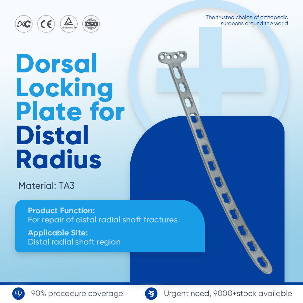 Dorsal Locking Plate for Distal Radius - Buy Product on XC Medico