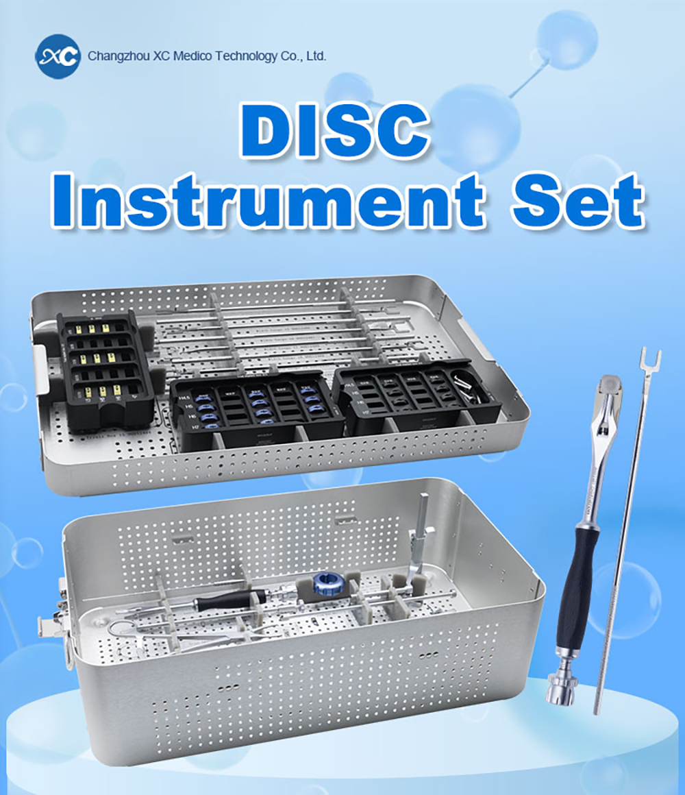 Artificial Cervical Disc Instrument Set | Total Disc Replacement (TDR) Kit | XC Medico