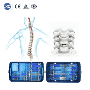 Jaula cervical perfil cero 2 tornillos de bloqueo instrumento universal churasqa iskay capa bandejas nisqapi
