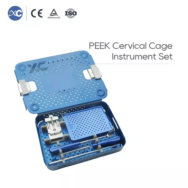 PEEK Cervical Cage Instrument Set for ACDF Surgery - 1