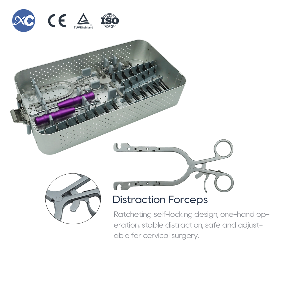 Ensemble ya ba instruments ya Retracteur ya cervix | Lipaso ya ACDF | XC Medico ya monganga