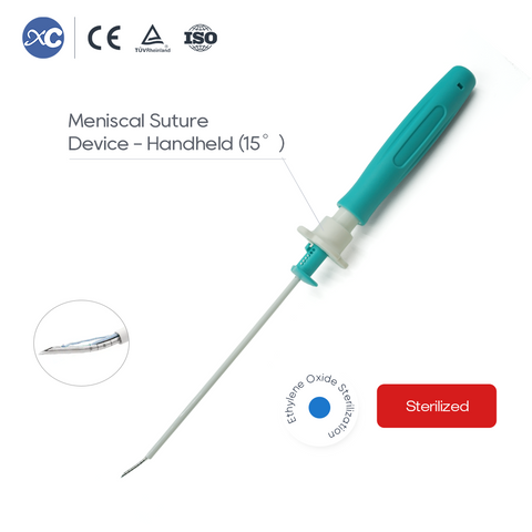 Meniscal Suture Device Handheld (15&deg;) | Minimally Invasive Arthroscopic Meniscus Repair System