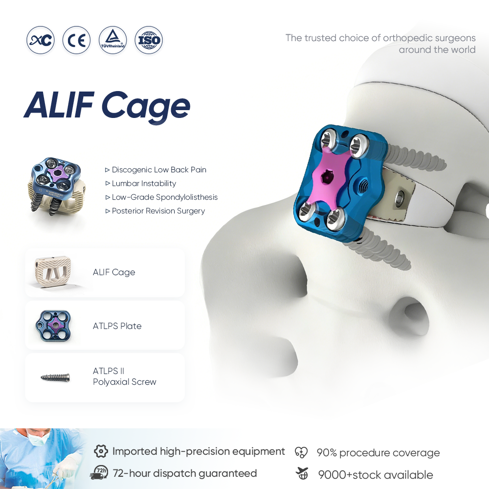 ALIF Cage System | Anterior Lumbar Interbody Fusion Implant | XC Medico