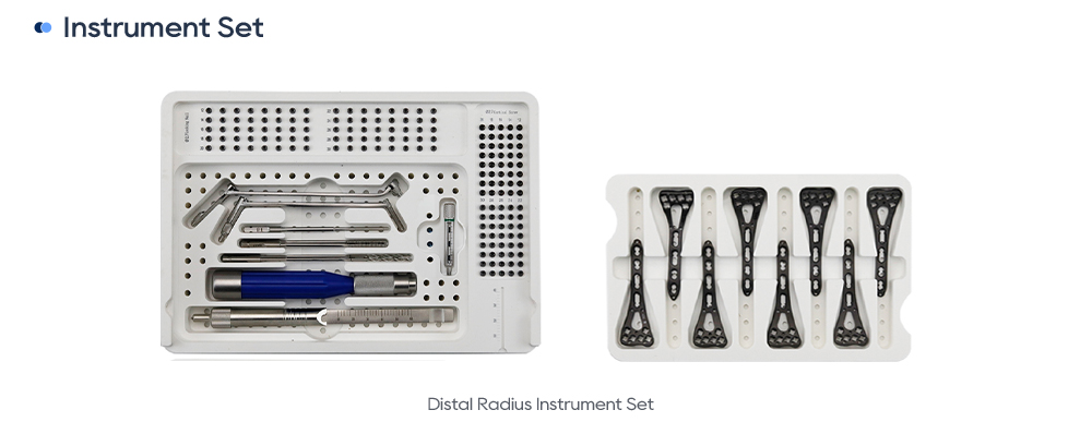 Modular Orthopedic Surgical Instrument Tray for Distal Radius Fracture Repair