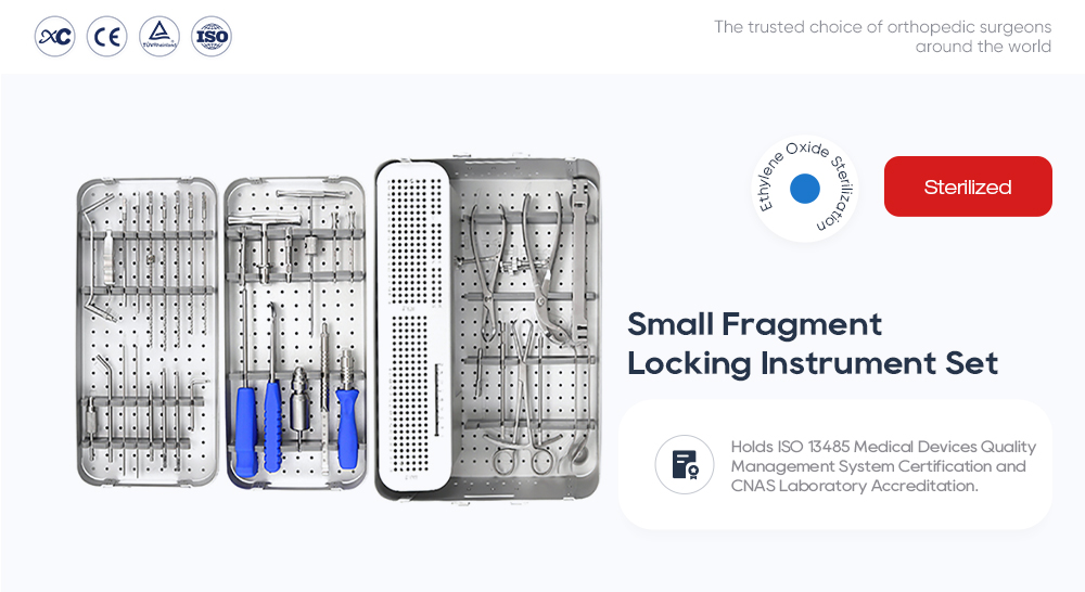Set instrumenata za zaključavanje malih fragmenata