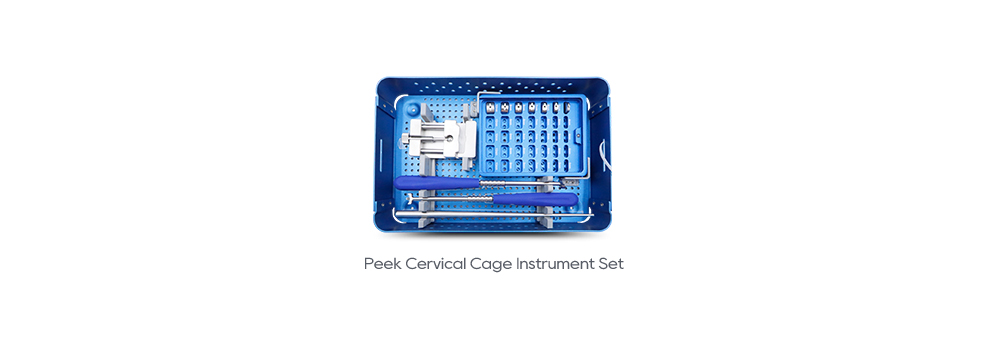 Compatible Peek Cervical Cage Instrument Set Tray