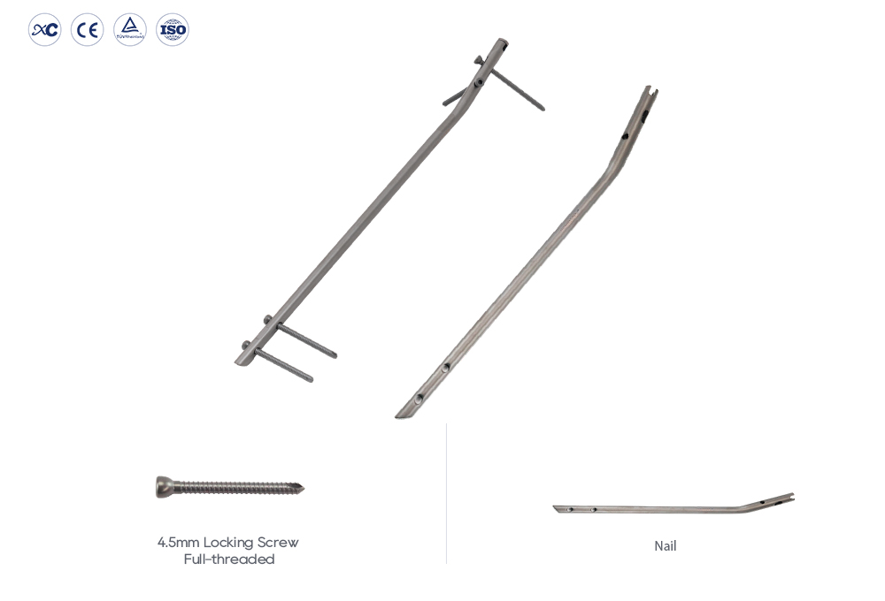 Tibial Intramedullary Nail and Locking Screw System