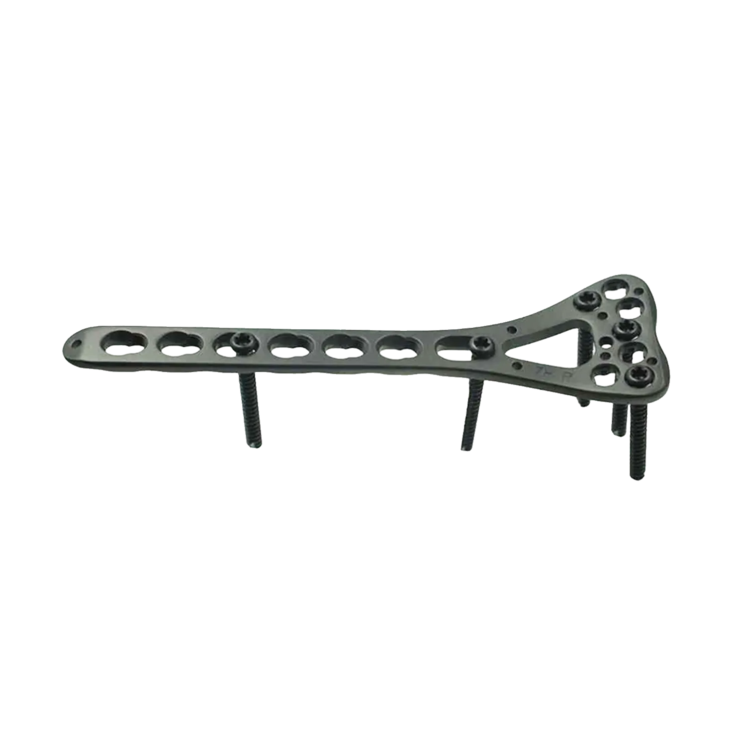 Titanium alloy distal radius locking plate with screws conforming to GB/T 13810-2017