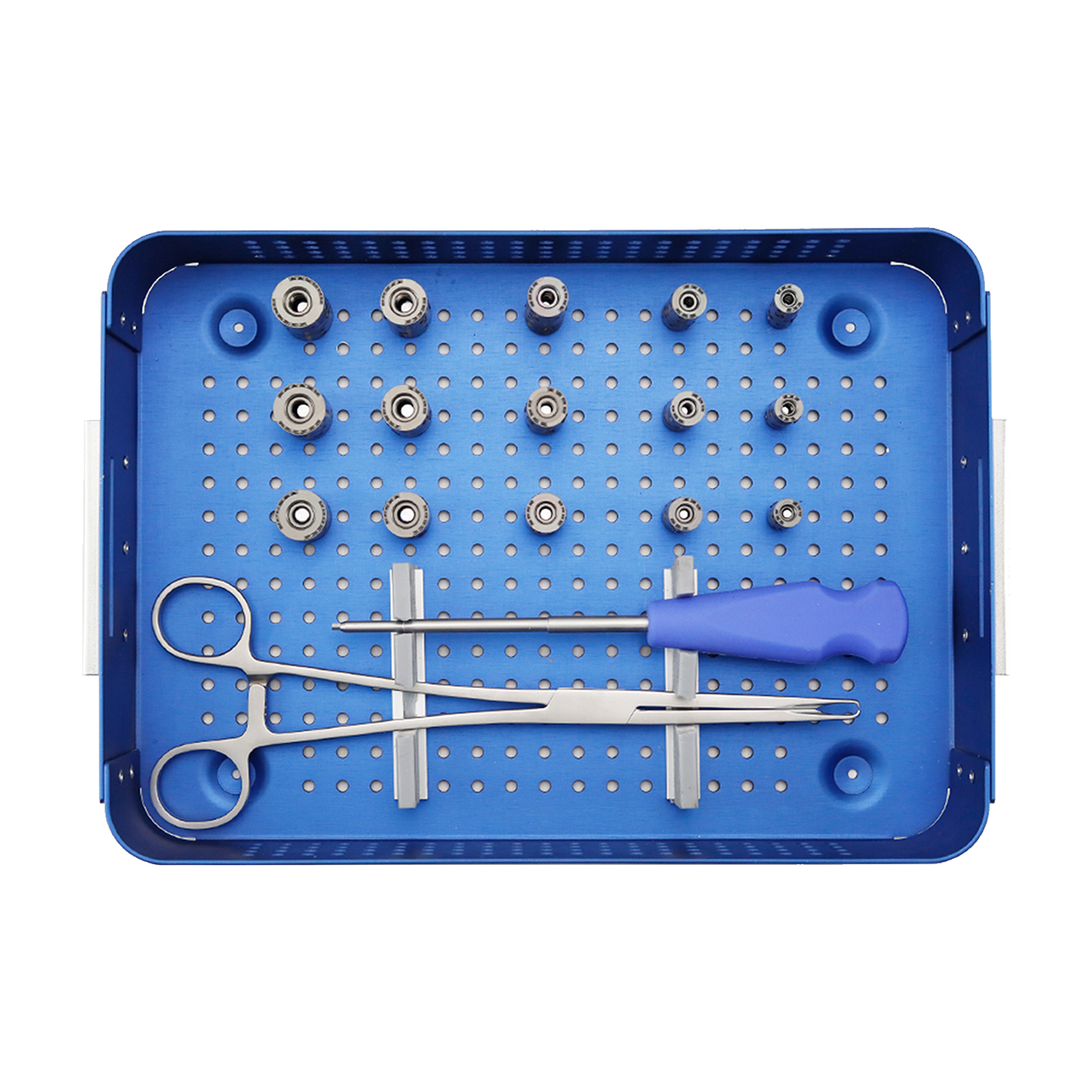 Expandable titanium cage instrument set