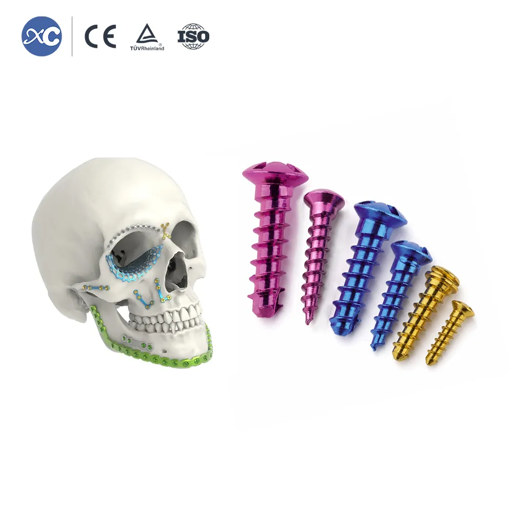 Maxillofacial Screw Manufacturer Titanium Fixation Screws for Facial Trauma - 6