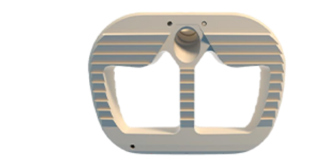 Top view of ALIF stand-alone PEEK cage