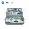 Forceps, rongeur and handles in lower hip instrument tray