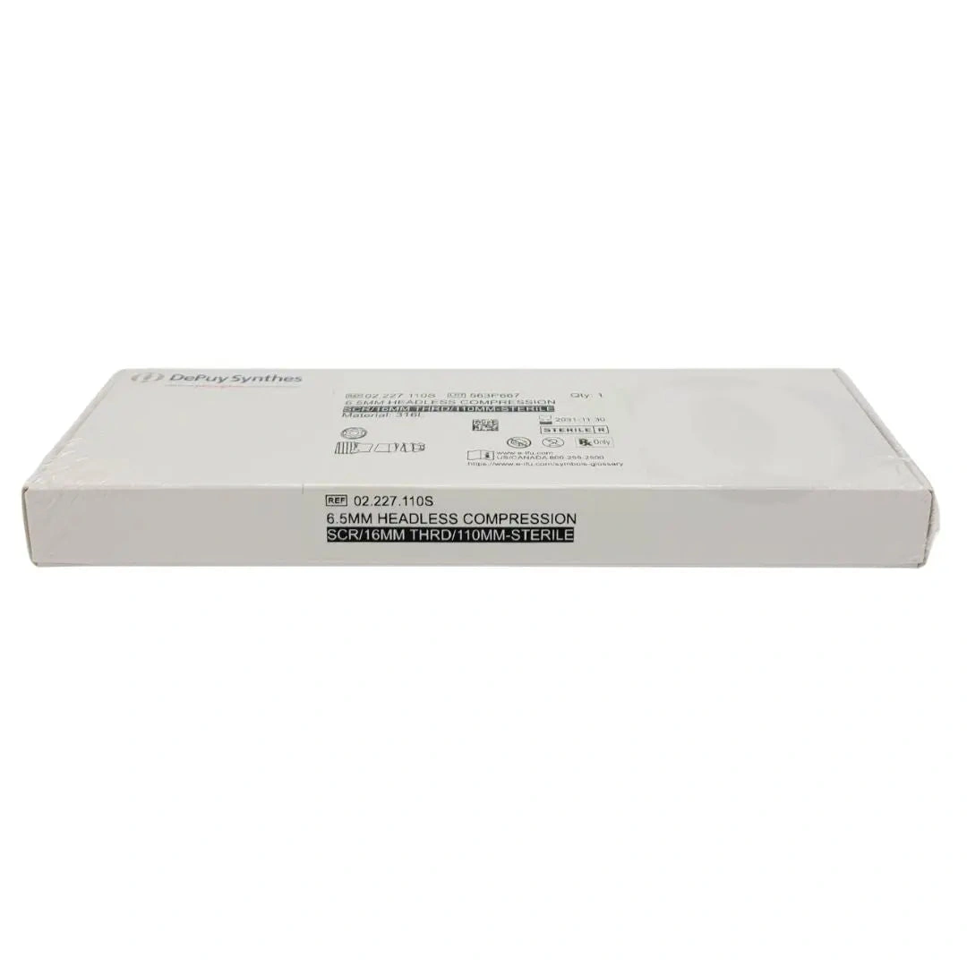 Representative DePuy Synthes headless compression screw packaging