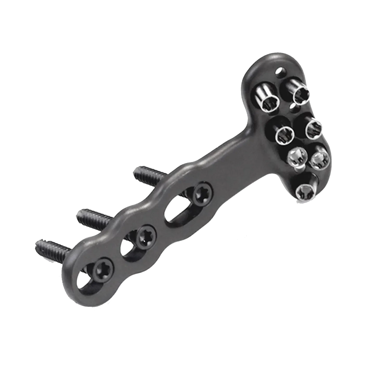 Titanium alloy distal radius locking plate DVR with screws, GB/T 13810-2017