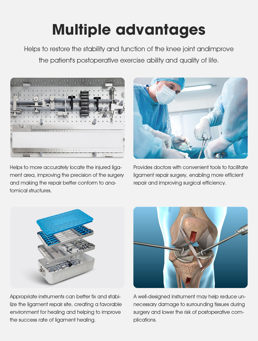 ACL / PCL Reconstruction Instrument Set -II - XC Medico
