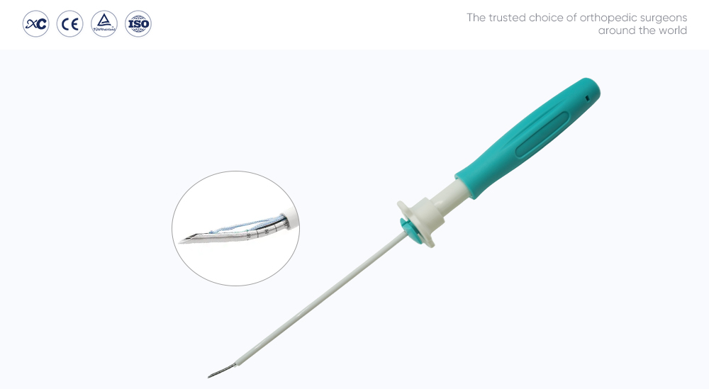 Meniscal Suture Device Handheld 15 Degree