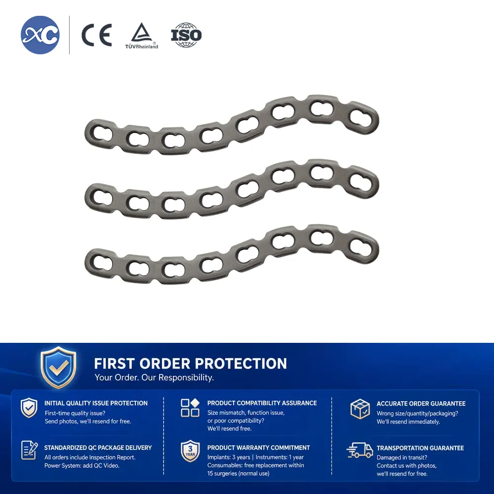 S-clavicle locking plate 5-10 hole sizes, RPSXS5HR to RPSXS10HL