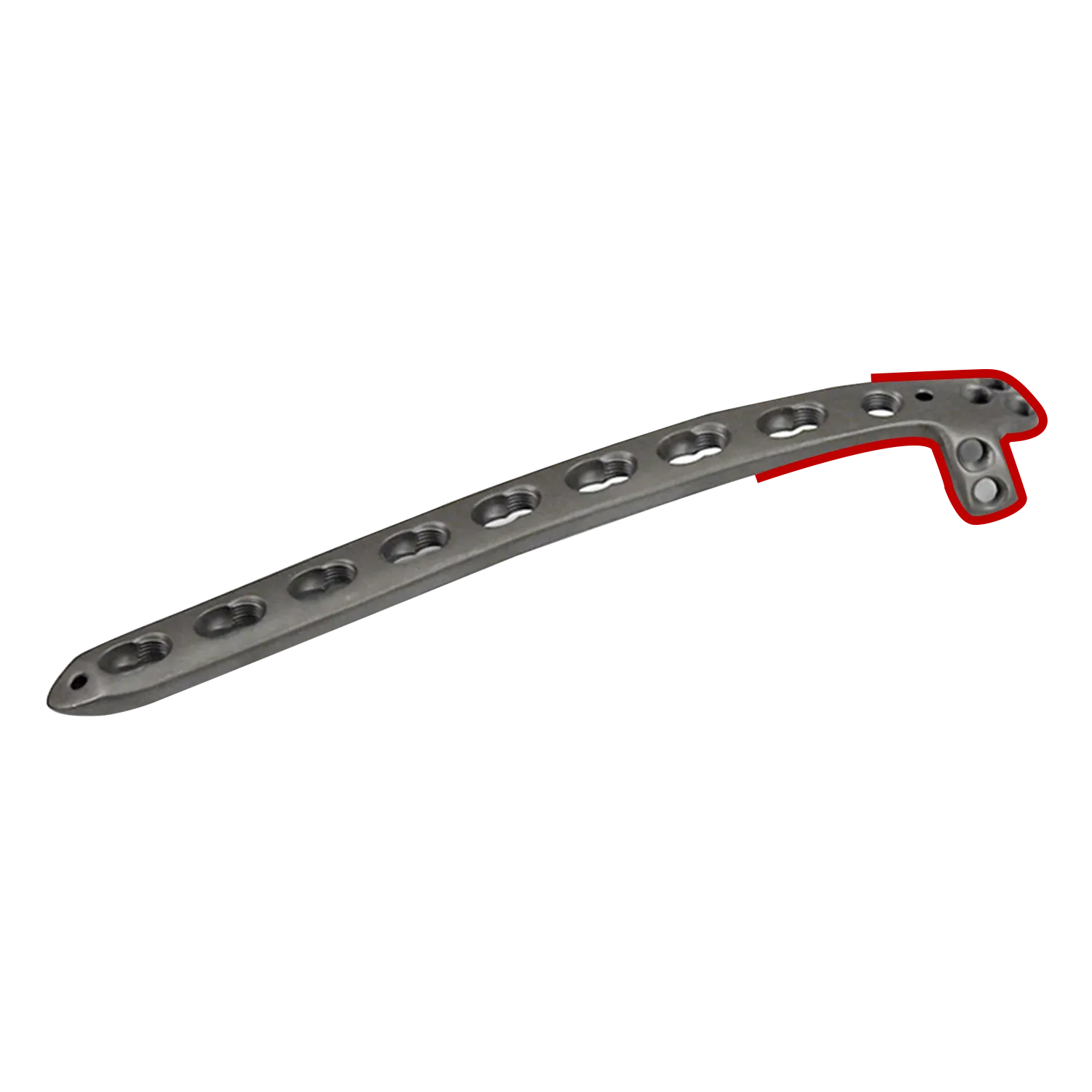 Low-profile rounded edges of the lateral distal humerus plate