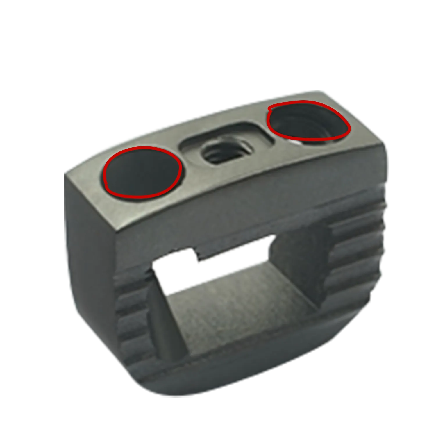 Serrated cervical cage endplate-contact surface