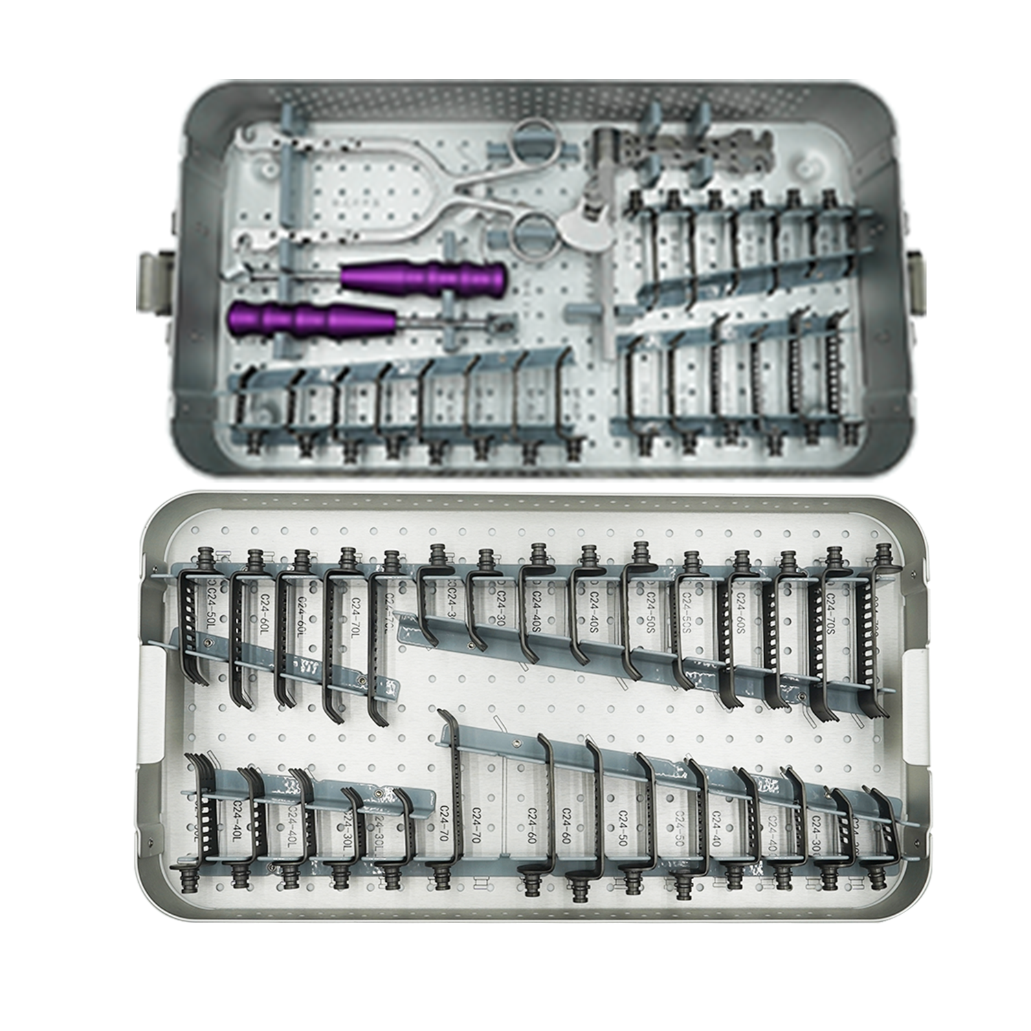 Cervical retractor instrument set