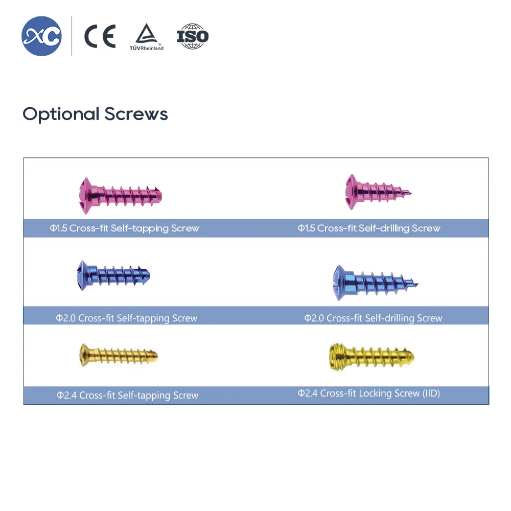 Maxillofacial Screw Manufacturer Titanium Fixation Screws for Facial Trauma - 4