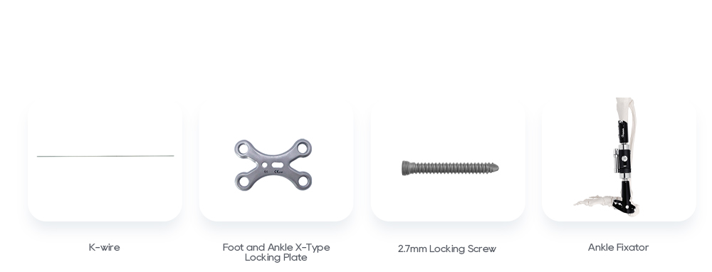Related Products: K-wire, 1st MTP Joint Fusion Multi-axial Locking Plate, 2.7mm Locking Screw, Ankle Fixator