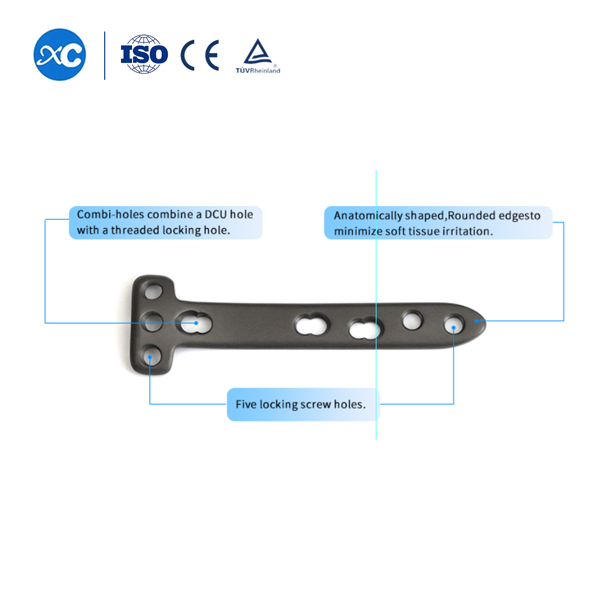 Proksimal Tibial Osteotomy Lempeng - titanium susuk | XC M&eacute;dis