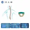 Zero-profile PEEK cervical cage with 4 locking screw holes