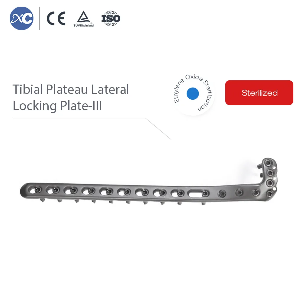 Tibial plateau gurat ngonci plat-III titanium proksimal tibia plat