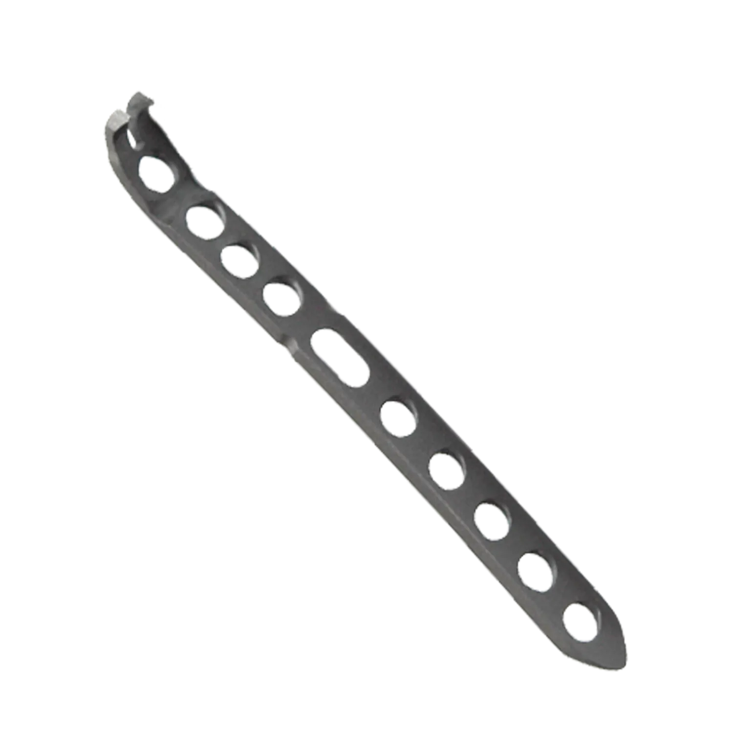 Ulnar styloid locking plate with distal hook, oblique view