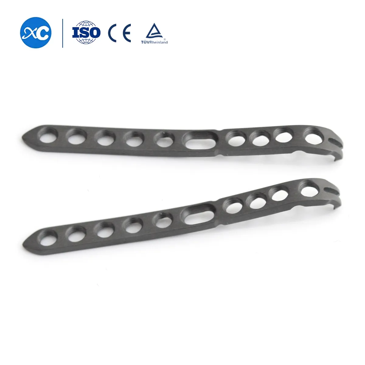 Ulnar styloid locking plate with distal hook, oblique view