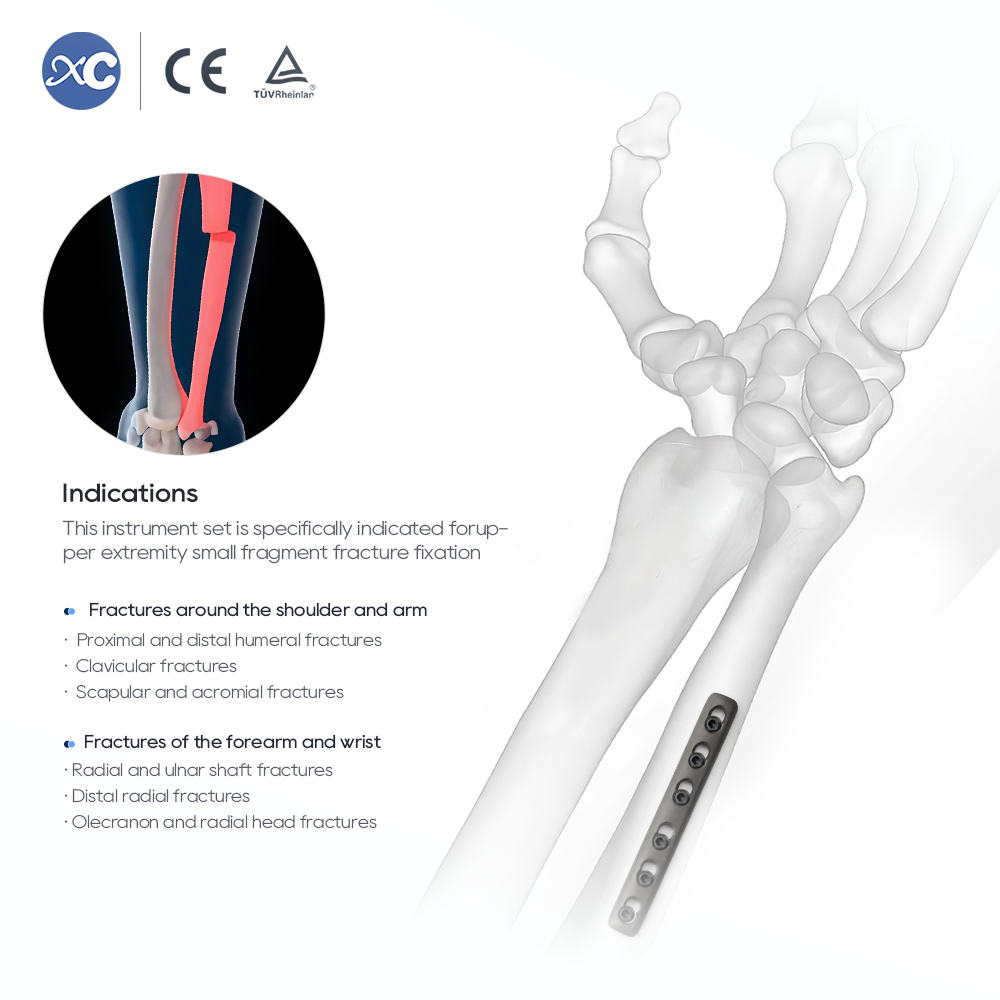 Small Fragment Instrument Set | 2.7/3.5mm Orthopedic Plate Kit | XC Medico