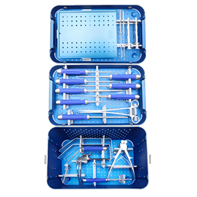 Anterior cervical plate system instrument set