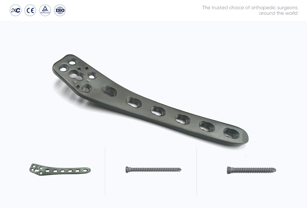 Lateral Distal Femoral Wedge Osteotomy Plate with 4.5mm Cortical and 5.0mm Locking Screws