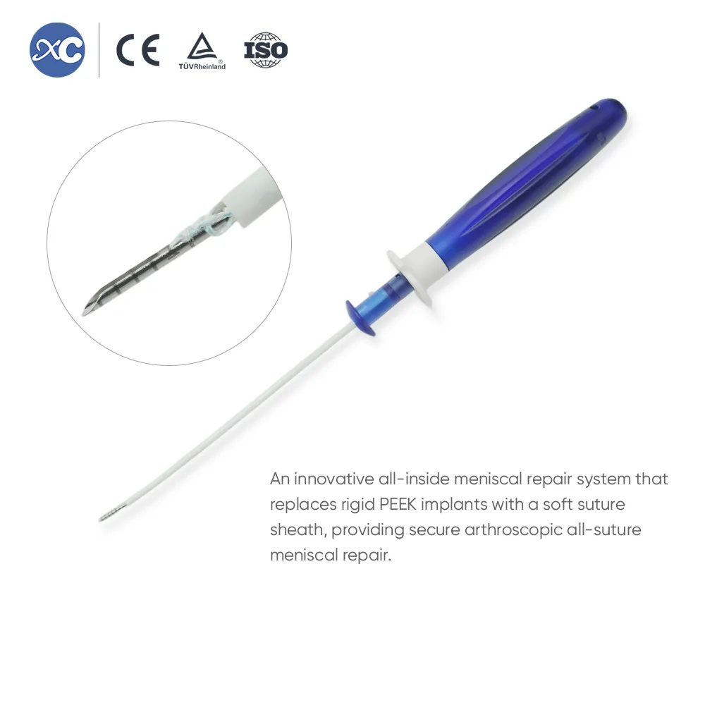 Graduated puncture needle of all-inside meniscal repair device