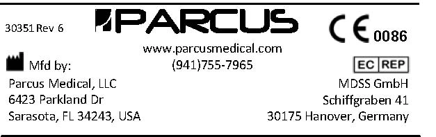 Historical Parcus Medical manufacturer label